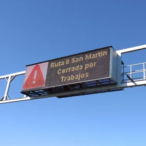 Cartel led vial Multiled letrero de mensaje variable pórtico en autopista para prevención y señalización de tránsito