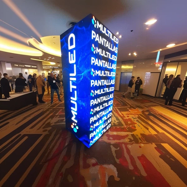 0 3 Expoconstruir 2024 COLUMNA MULTILED - SILVANO 1P P2,6 2x5 mod - 1x2,5 mts - 50x50 (10) USAR WEP