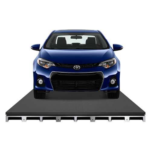 Piso LED transitable resistente a autos