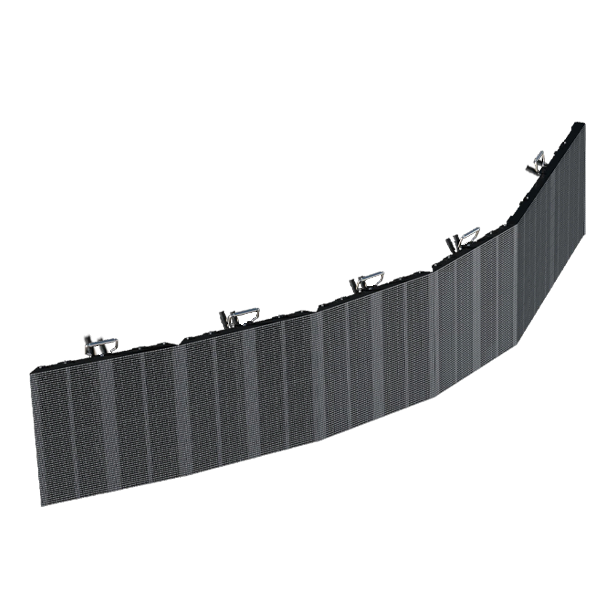 Pantallas transparentes Encastre curvo Concavo y Convexo