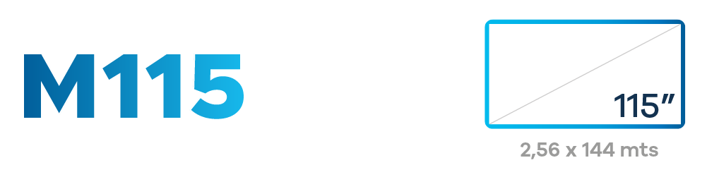 Televisor gigante 115 pulgadas 2.56x144